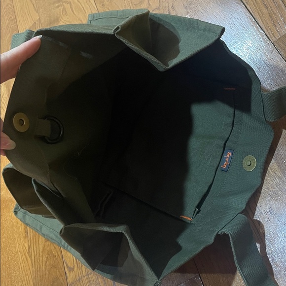 Tibetan Buddhism Green Tote Bag with Inspirational Text - Picture 3 of 3